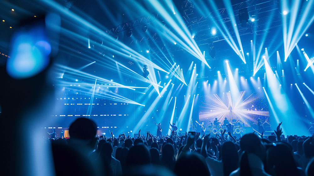 会場の空気を整える照明オペレート